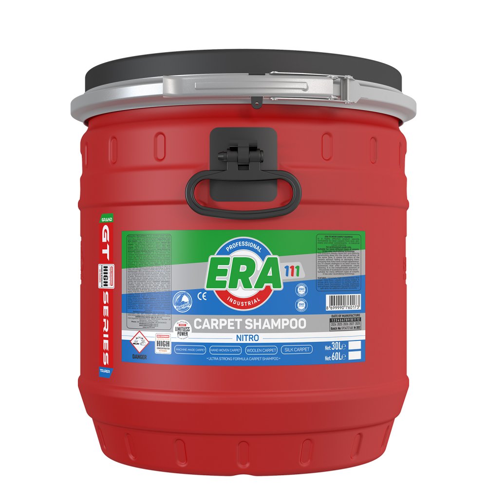 Era 111 Nitro Heavy Duty Professional Carpet Shampoo Super Concentrated 30 Lt