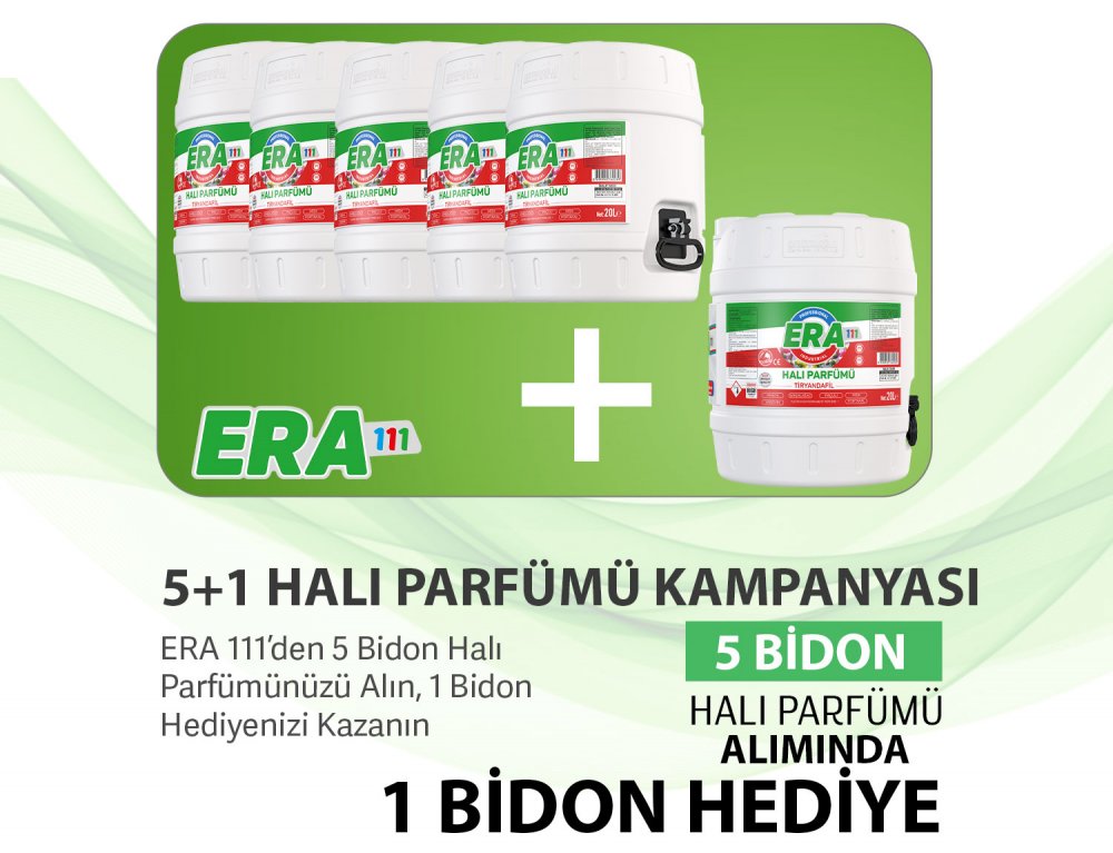 5 Bidon Halı Parfümü Alımına 1 Bidon Hediye (Devam Ediyor)