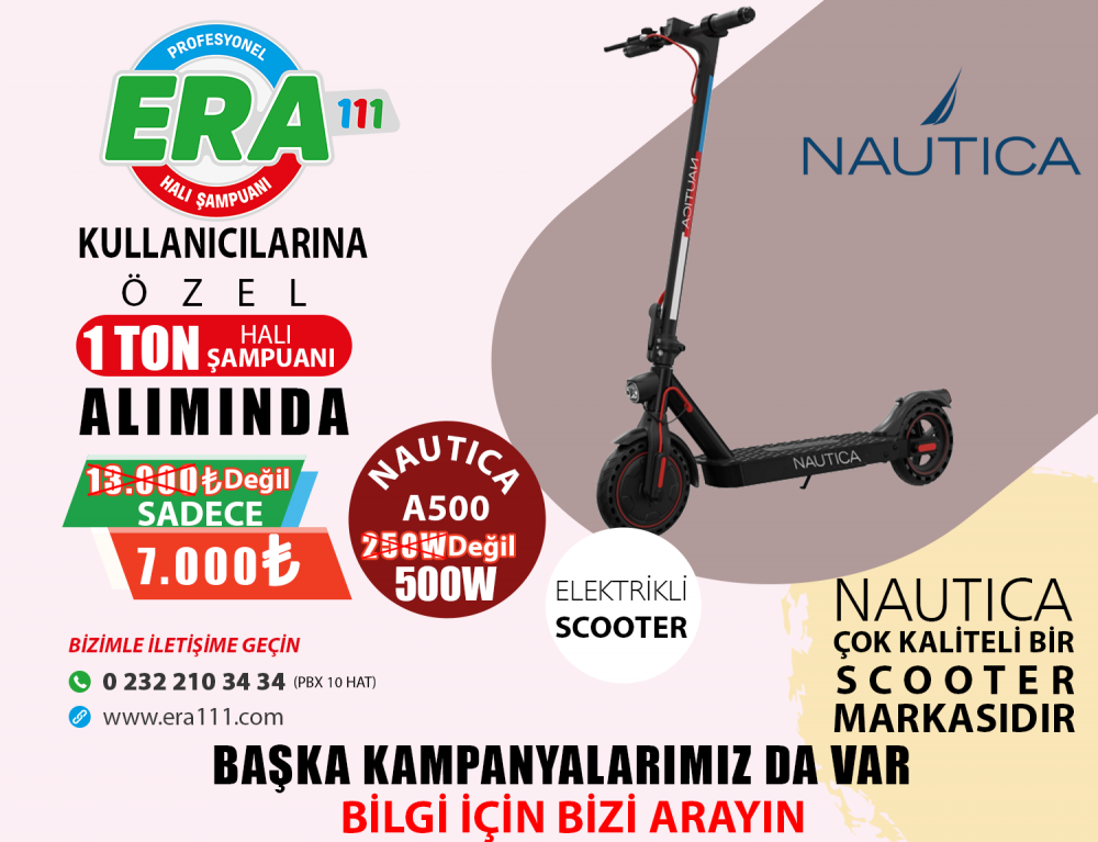 Nautica Drive A500 Elektirikli Scooter  (Devam Ediyor)