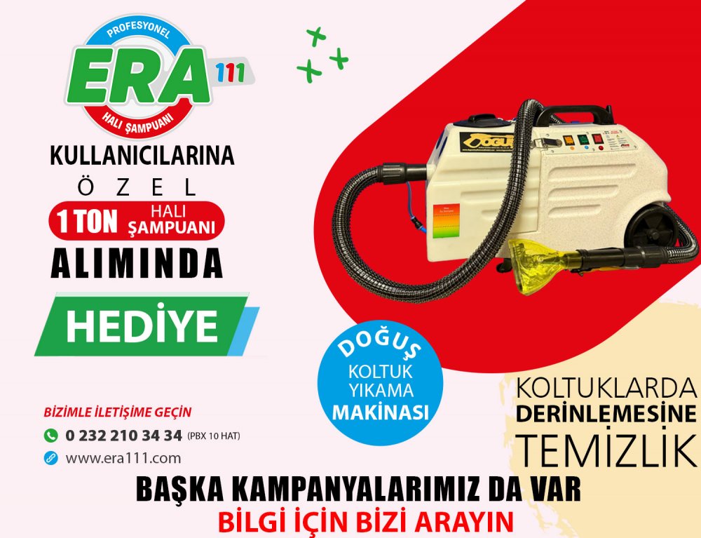 Koltuk Yıkama Makinesi Kampanyası 1 Ton (Devam Ediyor)