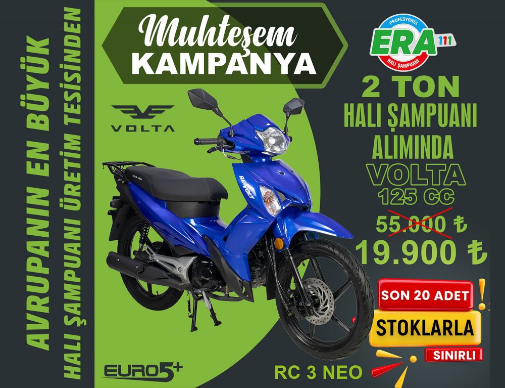 Volta RC3 NEO 125 CC Benzinli Motosiklet (Devam Ediyor)